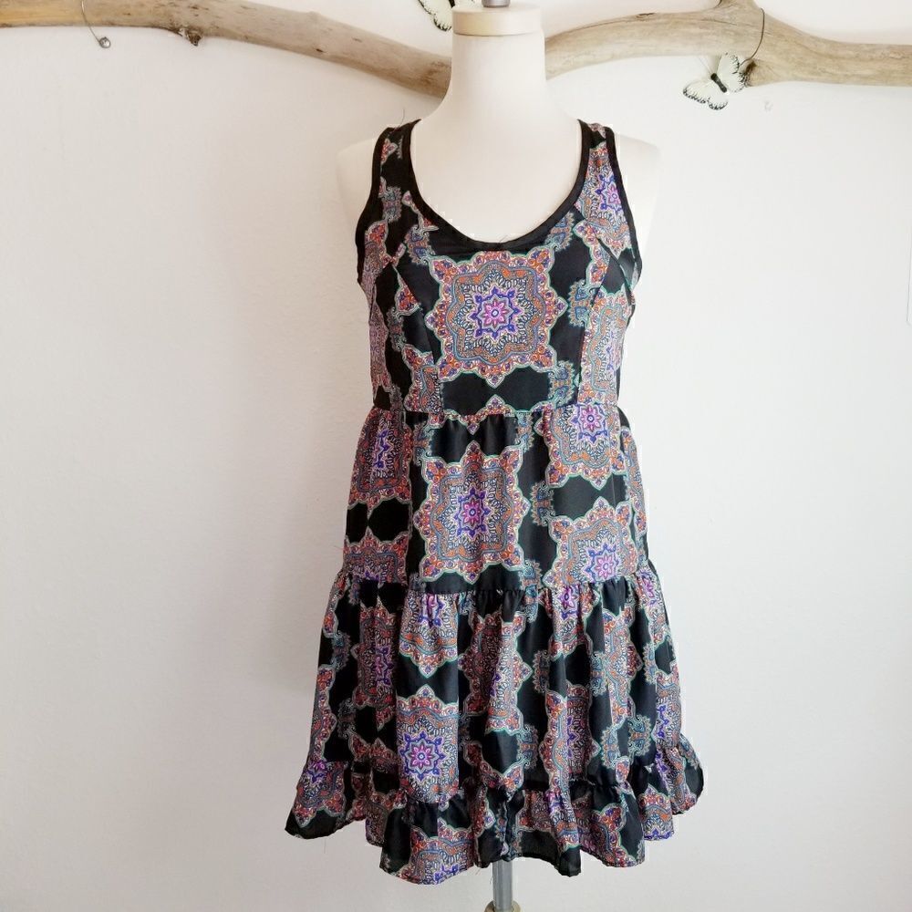 Band of gypsies boho tank mini dress